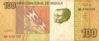 Angola 100 Kwanzas ANGOLA - PICK 153 - 100 KWANZAS 2012 (2017) - José Eduardo dos Santos - Binga Waterfalls -