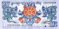 Bhoutan 1 Ngultrum BHUTAN - PICK 27 a - 1 NGULTRUM - 2006 -