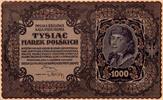 Pologne 1.000 Marek POLAND - PICK 29 - 1000 MAREK - 23/08/1919 -