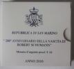 Saint-Marin 10 euro SAN MARINO - 10 EURO 2010 - 200 years since the birth of Robert Schumann -