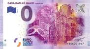 Espagne 0 euro SPAIN - BARCELONA - Casa Batlló Gaudi - 2016-1 -