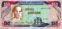 Jamaique 50 Dollars JAMAICA - PICK 79 d - 50 DOLLARS - 15/01/2003 -