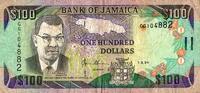 Jamaique 100 Dollars JAMAICA - PICK 76 a - 100 DOLLARS - 01/03/1994 - sign 12 -