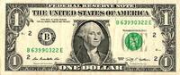 Etats-Unis 1 Dollar UNITED STATES OF AMERICA - PICK 530 - 1 DOLLAR 2009 - SERIE B -