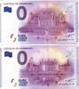 France 0 euro FRANCE - County 41250 - CHAMBORD - CHÂTEAU - 2015-1 and 2015-2 - THE PAIR BEARING THE SAME NUMBER -