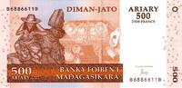Madagascar 500 Ariary MADAGASCAR - PICK 88 - 500 ARIARY - 2004 -