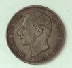 5 Pesetas 1885 Espagne SPANIEN - KM 688 - 5 PESETAS 1885 - AFFONSO XII S+