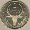 Madagascar 2 Francs MADAGASCAR - KM E7 - 2 FRANCS 1965 - ESSAY - ZEBU -