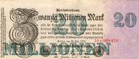 Allemagne 20 Millionen Mark GERMANY - PICK 97 b - 20 MILLIONEN MARK - 25/07/1923 -