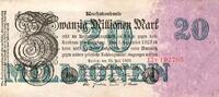 Allemagne 20 Millionen Mark GERMANY - PICK 97 b - 20 MILLIONEN MARK - 25/07/1923 -