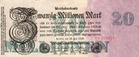 Allemagne 20 Millionen Mark GERMANY - PICK 97 a - 20 MILLIONEN MARK - 25/07/1923 -
