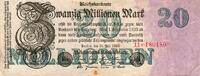 Allemagne 20 Millionen Mark GERMANY - PICK 97 b - 20 MILLIONEN MARK - 25/07/1923 - - SERIAL NO. 180180 -