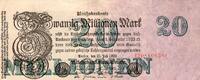 Allemagne 20 Millionen Mark GERMANY - PICK 97 b - 20 MILLIONEN MARK - 25/07/1923 -