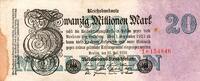 Allemagne 20 Millionen Mark GERMANY - PICK 97 a - 20 MILLIONEN MARK - 25/07/1923 -