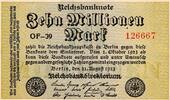 Allemagne 10 Millionen mark GERMANY - PICK 106 - 10 MILLIONEN MARK - 22/08/1923 -