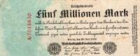 Allemagne 5 Millionen Mark GERMANY - PICK 95 - 5 MILLIONEN MARK - 25/07/1923 -