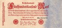 Allemagne 500.000 Mark GERMANY - PICK 92 - 50.000 MARK - 25/07/1923 -