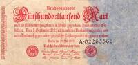Allemagne 500.000 Mark GERMANY - PICK 92 - 50.000 MARK - 25/07/1923 -