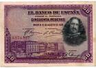 Espagne 50 Pesetas SPAIN - PICK 75 a - 50 PESETAS - 15/08/1928 -