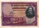 Espagne 50 Pesetas SPAIN - PICK 75 a - 50 PESETAS - 15/08/1928 - SERIES A -