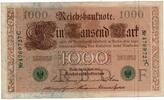 Allemagne 1.000 Mark GERMANY - PICK 45 b - 1000 MARK - 21/4/1910 -