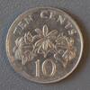 Singapour 10 Cents SINGAPORE - KM 51 - 10 CENTS 1991 -