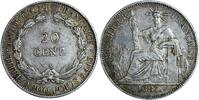 Indochine 20 centimes Indochine - 20 Centimes - 1887 - Argent - Rare -