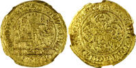 Pays-Bas Quart de chaise d'or Pays-Bas - Flandres - Louis de Mâle - 1/4 de chaise d'or - NGC MS 62 -