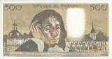 France  500 Francs Pascal - 02/01/1969 - Serial N. 12 XF