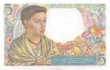 France 1943 5 Francs Shepherd - 02-06-1943 Serial F.20 - UNC