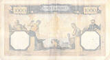 France 1937 1000 Francs Ceres and Mercury - 16-12-1937 Serial P.3130 - F to VF
