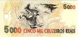 Brazil  5000 Cruzeiros Reais, Gaucho - 1993 UNC