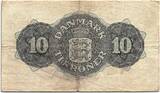 Denmark  10 Kroner 1947 - VF - Letter h - P.37