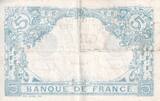 France  5 Francs - Blue - 1916 - Serial Z.14946 - P.70 VF+