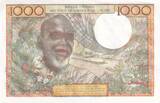 West AFrican States  1000 Francs - Man, woman - ND (1980) - Letter A (Ivory Coast) - Serial C.203 - P.103An XF