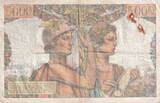 France 1953 5000 Francs - Sea and Countryside - 02-01-1953 - Serial X.119 - P.131 VF