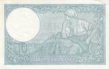 France 1939 10 Francs - Minerva - 21-09-1939 - Serial X.72552 XF