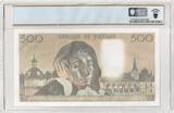 France 1987 500 Francs - Pascal - 05-11-1987 - Serial Q.268 - PCGS 66 PPQ UNC