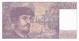 France  20 Francs - Debussy - 1987 - Serial L.019 AU