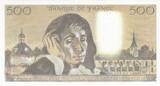 France 1984 500 Francs - Pascal - St Jacques Tower - 05-01-1984 - Serial M.196 UNC