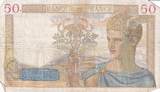 France 1938 50 Francs Ceres - 31-03-1938 - Serial D.8008 FF+
