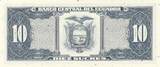Ecuador 1988 10 Sucres - Sebastian de Benalcazar - 22-11-1988 - Serial LS UNC