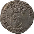 France  HENRY III - DOUZAIN WITH TWO H, 1st TYPE - 1576 B ROUEN FF+