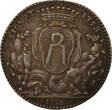 France 1 token Mayors of Nantes, Jean Baptiste Gellée - Silver Token, 2nd Mandate - 1776 VF+