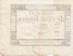 France 1795 100 francs - 18 Nivose An III - 1794 - Sign. Bouly - Serial 5519 XF+