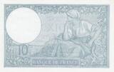 France 1941 10 Francs - Minerva - 16-01-1941 - Serial G.83901 UNC