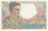 France 1945 5 Francs - Shepherd - 05-04-1945 - Serial V.134 UNC