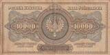 Poland  10000 Marek - Head of Women - 1922 - Serial E 1461701 VF