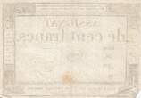 France  100 Francs - 18 Nivose An III - (07.01.1795) - Sign. Godet - Serial 406 VF