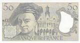 France  50 Francs - Quentin de la Tour - 1990 - Serial U.59 XF+